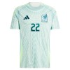 Original Fußballtrikot Mexiko Hirving Lozano 22 Auswärtstrikot 2024 Für Herren